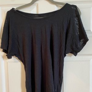 Black shirt with two holes for the shoulder size medium from mudd